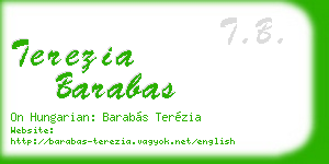 terezia barabas business card